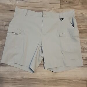 Columbia PFG Shorts Mens XXL‎ Terminal Tackle Gray Shorts Omni Shade UPF 50